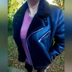 Rare Guess genuine leather Jacket